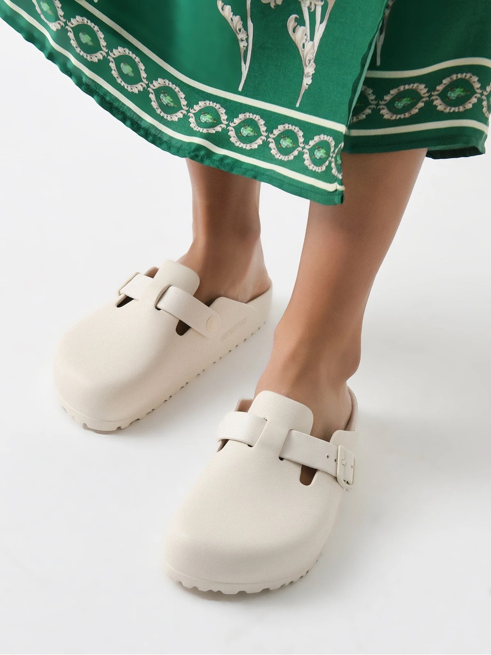 Birkenstock Boston Eva in Eggshell - New!